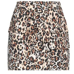 BLUMARINE Mini Leopard print skirt skirt